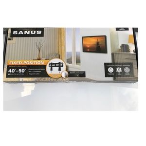 SANUS VML5-B1 40" - 50" PREMIUM FIXED SLIM LINE TV WALL MOUNT UP TO 75 LBS NIB!